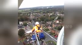 Newsflare Edit - Pylon workers UK