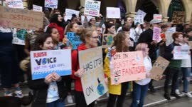 Student Climate change protestors
