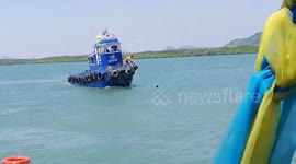 Tourist Rescued After Leaping Into The Sea