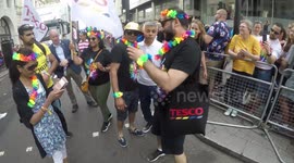 Sadiq Khan Hi Fives As Many People As He Can 