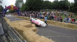 London soapbox car race ends in flips and fails