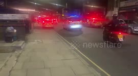 Police on scene at Finsbury Park earlier where a shooting took place