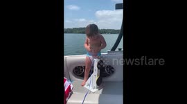 A toddler thinks he swallowed a horn