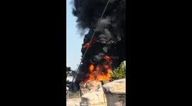 Fire in oceanographics Valencia