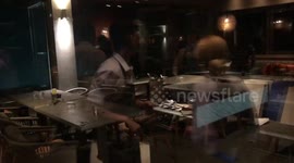 Epic Storm pt 2 Ikos Oceania July 10 2019. Greece. Tornado. Hurricane.