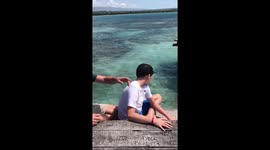 Lunch at Floyds pelican bar-Jamaica