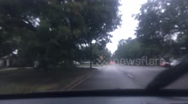 Cars parked on neutral ground