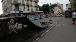 BMX 360 Spin stunt goes horribly wrong