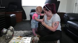 Strangers are tested to see if they are a match to help one-year-old fighting rare cancer