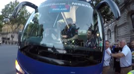 Syrian Protestor Try's To Disrupt English Cricket Celebration