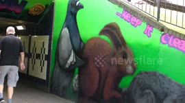 UK taxpayer-funded art project goes viral after 'obscene' mural is displayed