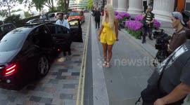 Love Island surfer star Lucie arrives in London umong Black Panther's Forest Whitaker