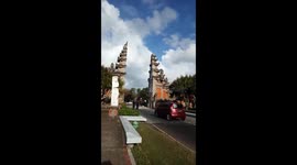 Earthquake hits Nusa Dua gates in Bali on July 16