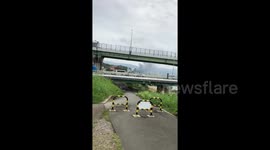 Smoke rises from Kyoto Animation studio after suspected arson attack