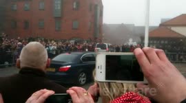 HRH Kate Middleton arrives in Grimsby, Lincolnshire