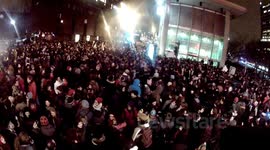 Montreal Protest - March 5, 2013 - Protest High Angle Steady