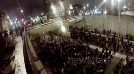 Montreal Protest - March 5, 2013 - Protest Berri-Uqam Bridge