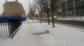 It's Snowing in Edinburgh March 11th 2013