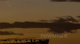 Comet PanStarrs @NorthQueensferry, near Edinburgh (max zoom, slowed to 9 seconds)