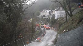 lady found dead rescue team leaving the scene