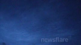 Pre-Dawn Overhead Noctilucent Clouds