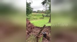 Newsflare Edit - Erm there’s been a tornado in #Mobberley https://t.co/5sXNRth6Kn