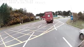 Collision on Exeter roundabout