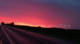 Colourful sunset in Ontario