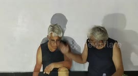 Doppelganger alert: Man creates illusion with his amazing 3-D art trick, paints exact replica of himself on cardboard