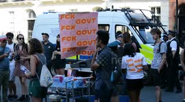 Protestors gather in London to speak out against new PM Boris Johnson