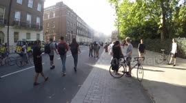 Coach Overheats On London Street