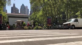 BROADWAY STARS PERFORMING LIVE AT BRYANT PARK IN NEW YORK CITY