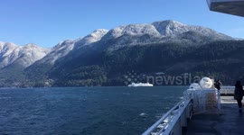 Canadian mountain ranges from the sea