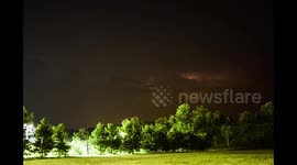 4K Time Lapse of Distant Lightning Storm