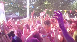 Holi Festival Takes Place in Madrid, Spain