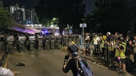Lone Hong Kong protester demands answers from riot police