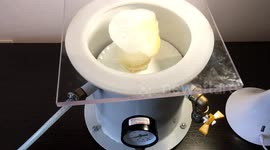 Ukrainian scientist subjects raw egg to a vacuum chamber