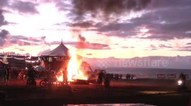 bonfire and motorbikes 