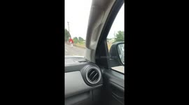 Drunk guy walking in middle of street! Portland Oregon July 30th 2019