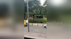 Newsflare Edit - @BBCBreaking building over the road has blown up ???? https://t.co/UBSQ1T8bC3