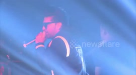 Yuvraj Singh and Guru Randhawa during the Opening Ceremony of GT20 Canada