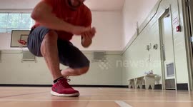 Dad shows effects of centrifugal force on non-Newtonian dolid