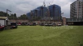 This Is Not A Grassy Landscape But Is In Fact The Regent's Canal In London