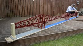 Dedicated dad builds replica of iconic Forth Rail Bridge - made out of 3,000 Lego bricks
