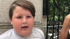 10-YEAR-OLD NEW YORKER TAKES A STAND AGAINST CLIMATE CHANGES INSTEAD OF SCHOOL