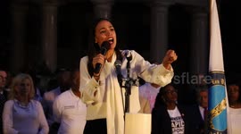 Ocasio-Cortez decries misogyny at gun violence vigil