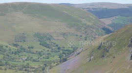 4 Ship of F-15's passing through the Mach Loop