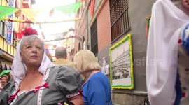 San Cayetano celebrations on the streets of Madrid