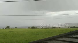 Lightning forth road bridge Queensferry crossing