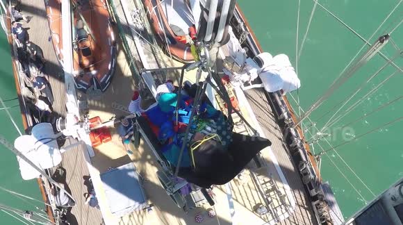 Wheelchair user hoisted onto crow's nest of 'disability friendly' ships off UK coast